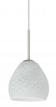 Besa Lighting B-412260-LED-SN - Besa Bolla LED Pendant For Multiport Canopy Cocoon Satin Nickel 1x9W LED