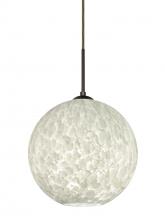 Besa Lighting J-COCO1219-BR - Besa Coco 12 Pendant For Multiport Canopy, Carrera, Bronze Finish, 1x60W Medium Base