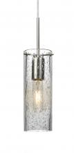 Besa Lighting J-JUNI10CL-SN - Besa, Juni 10 Pendant For Multiport Canopy, Clear Bubble, Satin Nickel, 1x60W Medium