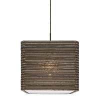 Besa Lighting J-KIRK12-LED-BR - Besa, Kirk 12 Cord Pendant For Multiport Canopies, Bronze Finish, 1x9W LED