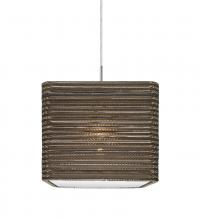 Besa Lighting J-KIRK12-LED-SN - Besa, Kirk 12 Cord Pendant For Multiport Canopies, Satin Nickel Finish, 1x9W LED