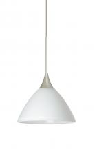 Besa Lighting RXP-174307-SN - Besa Pendant Domi Satin Nickel White 1x50W Halogen