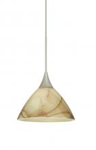 Besa Lighting RXP-174383-SN - Besa Pendant Domi Satin Nickel Mocha 1x50W Halogen