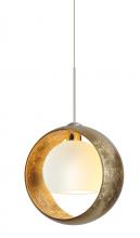 Besa Lighting RXP-4293GG-SN - Besa Pendant Pogo Satin Nickel Gold/Inner Gold 1x35W Halogen