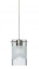 Besa Lighting RXP-6524EC-SN - Besa Pendant Scope Satin Nickel Clear/Frost 1x50W Halogen Mr16