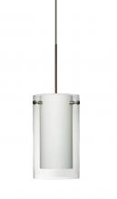 Besa Lighting RXP-C44007-BR - Besa Pendant Pahu 4 Bronze Clear/Opal 1x35W Halogen