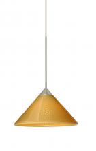 Besa Lighting X-282490-LED-SN - Besa Pendant For Multiport Canopy Kona Satin Nickel Mango Starpoint 1x5W LED