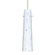 Besa Lighting X-567419-SN-DIM010 - Besa Camino Pendant for Multiport Canopy Satin Nickel Carrera 1x50W Halogen, 0-10V Dimming