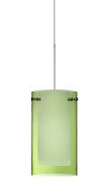 Besa Lighting X-L44007-SN - Besa Pendant For Multiport Canopy Pahu 4 Satin Nickel Transparent Olive/Opal 1x35W Ha