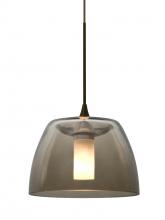 Besa Lighting X-SPURSM-LED-BR - Besa Spur Cord Pendant For Multiport Canopy, Smoke, Bronze Finish, 1x3W LED