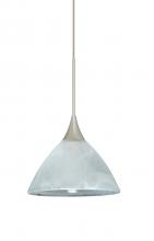 Besa Lighting XP-174352-SN - Besa Pendant Domi Satin Nickel Marble 1x50W Halogen