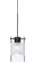 Besa Lighting XP-6524EC-BR - Besa Pendant Scope Bronze Clear/Frost 1x50W Halogen Mr16