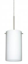 Besa Lighting B-440407-HAL-SN - Besa Stilo 7 Pendant For Multiport Canopy Satin Nickel Opal Matte 1x40W G9