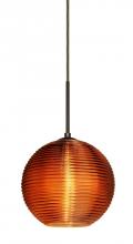 Besa Lighting 1JC-461682-BR - Besa Kristall 8 Pendant Bronze Amber 1x75W Medium Base