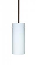 Besa Lighting 1TT-412307-LED-BR - Besa Stilo 10 LED Pendant Opal Matte Bronze 1x9W LED