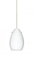 Besa Lighting X-171307-LED-SN - Besa Pendant For Mulitport Canopy Pera 6 Satin Nickel Opal Matte 1x5W LED