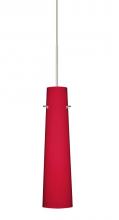 Besa Lighting XP-5674RM-SN - Besa Camino Pendant Satin Nickel Ruby Matte 1x50W Halogen