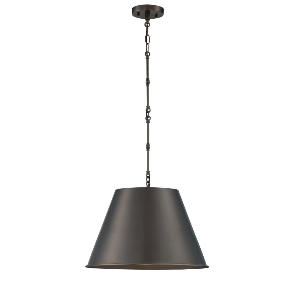 Alden 1-Light Pendant in Old Bronze