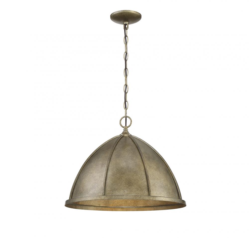 Laramie 1-Light Pendant in Chelsea Gold