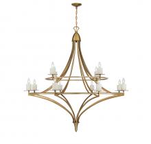 Savoy House 1-1672-12-322 - Director 12-Light Chandelier in Warm Brass