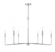 Savoy House 1-2221-6-109 - Salerno 6-Light Chandelier in 
Polished Nickel