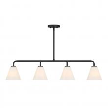 Savoy House 1-4014-4-89 - Blair 4-Light Linear Chandelier in Matte Black