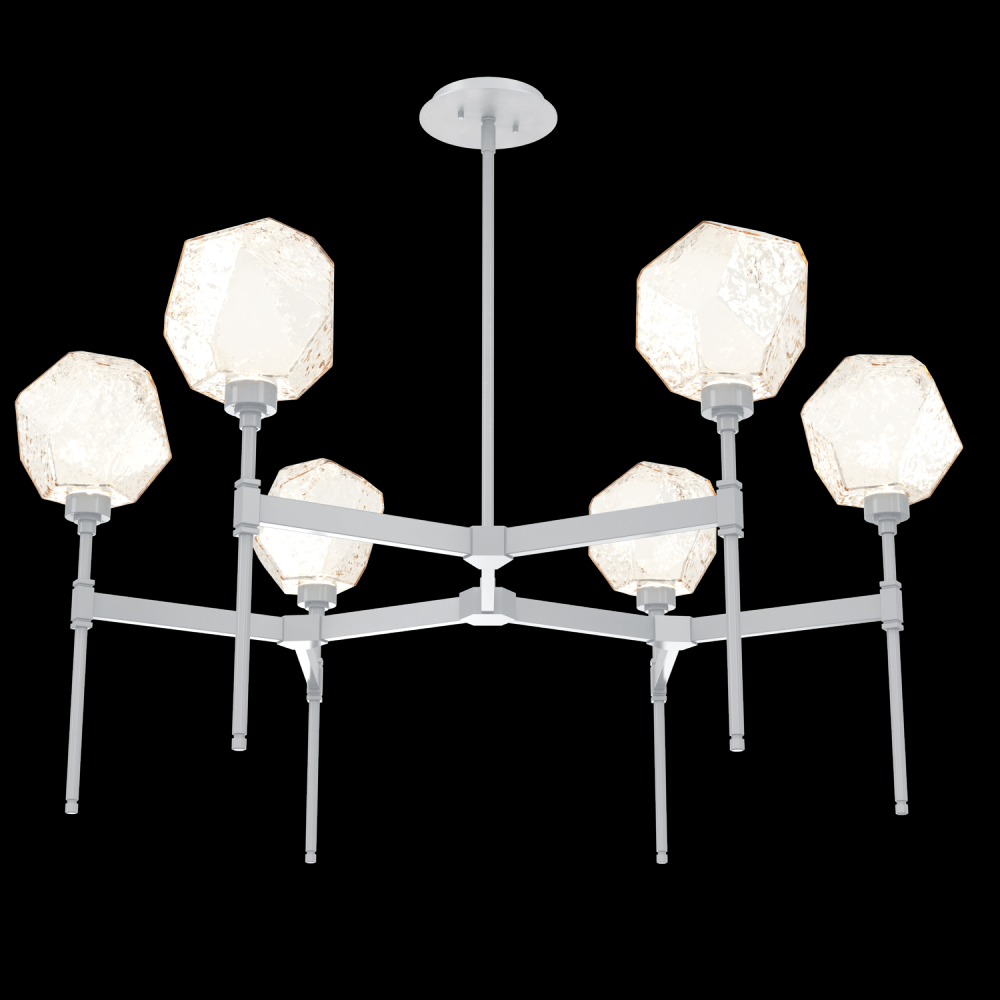 Gem Round Chandelier-39-Classic Silver