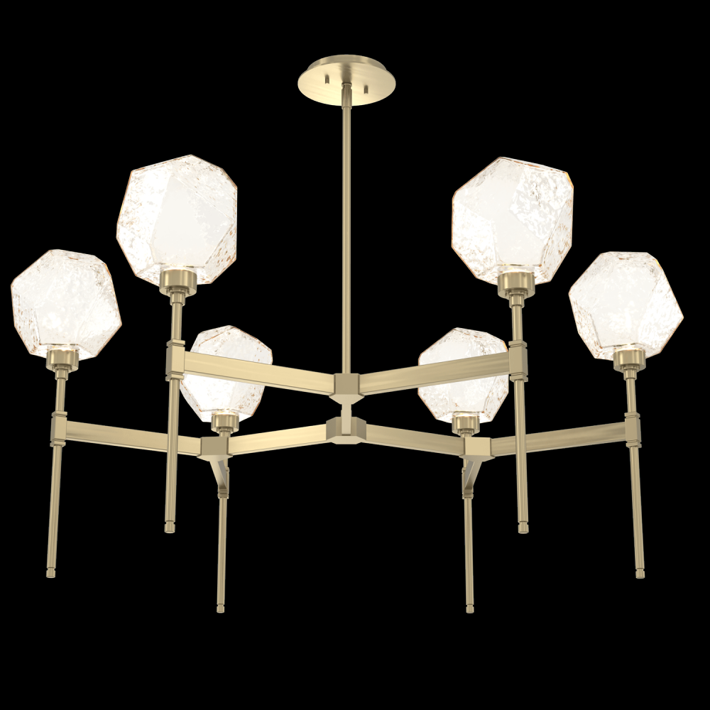 Gem Round Chandelier-39-Heritage Brass