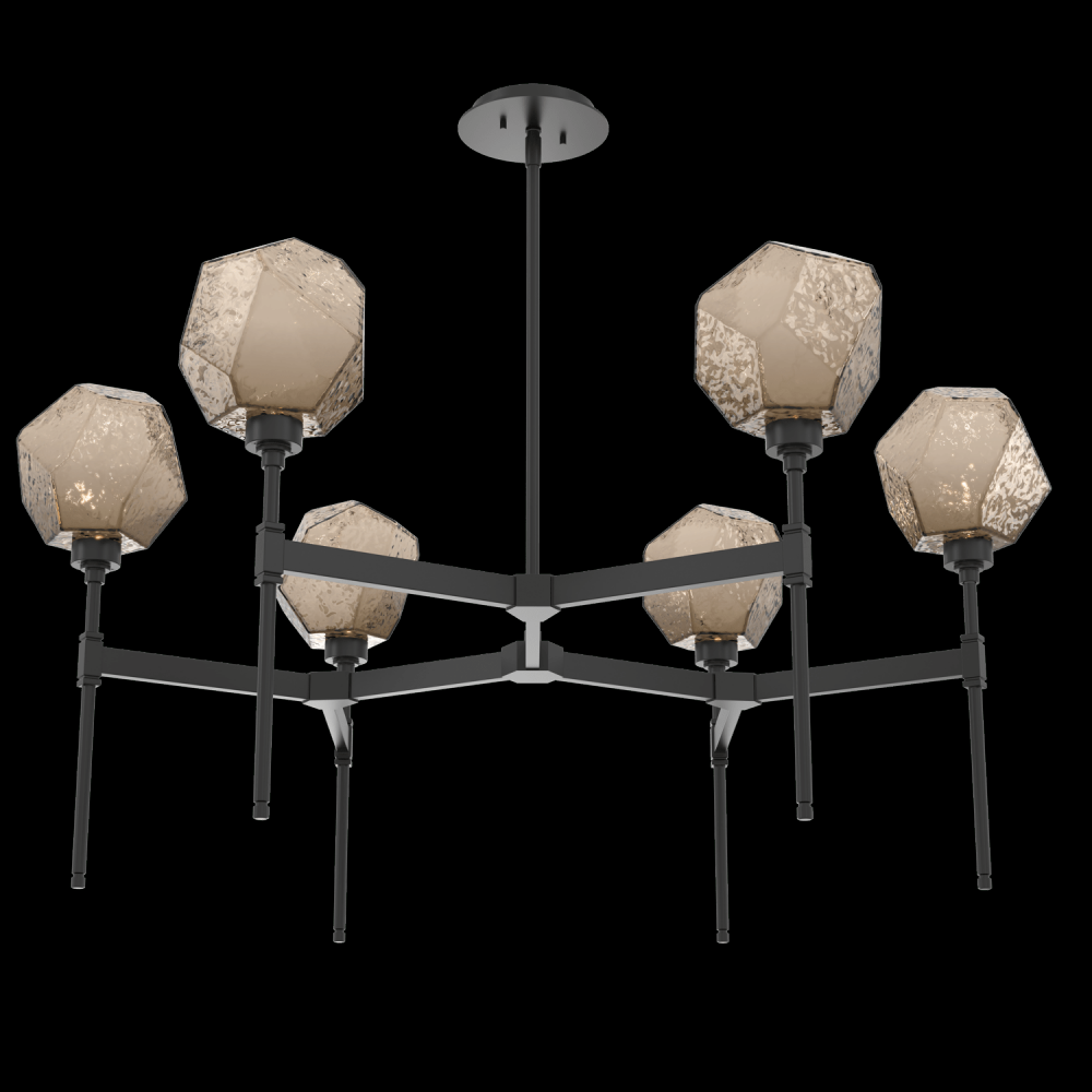 Gem Round Belvedere Chandelier-39-Matte Black