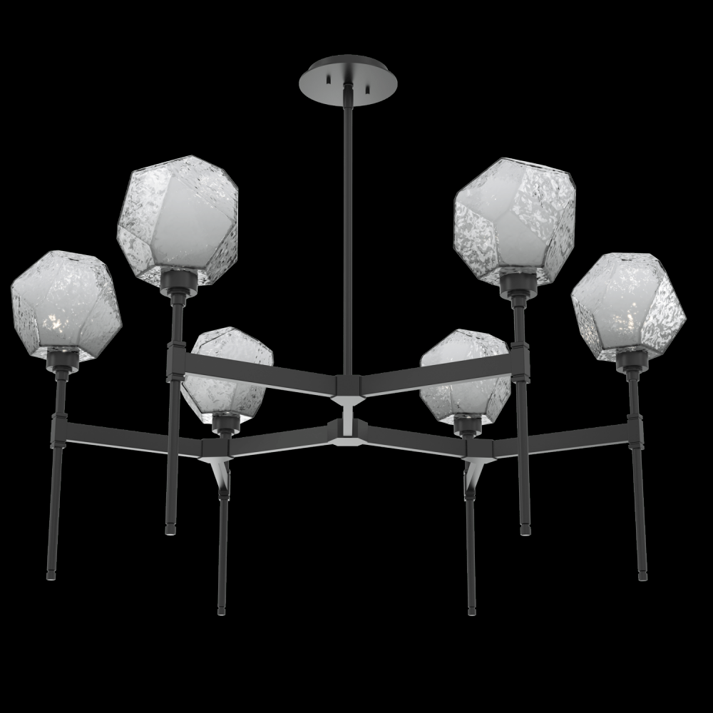 Gem Round Belvedere Chandelier-39-Matte Black