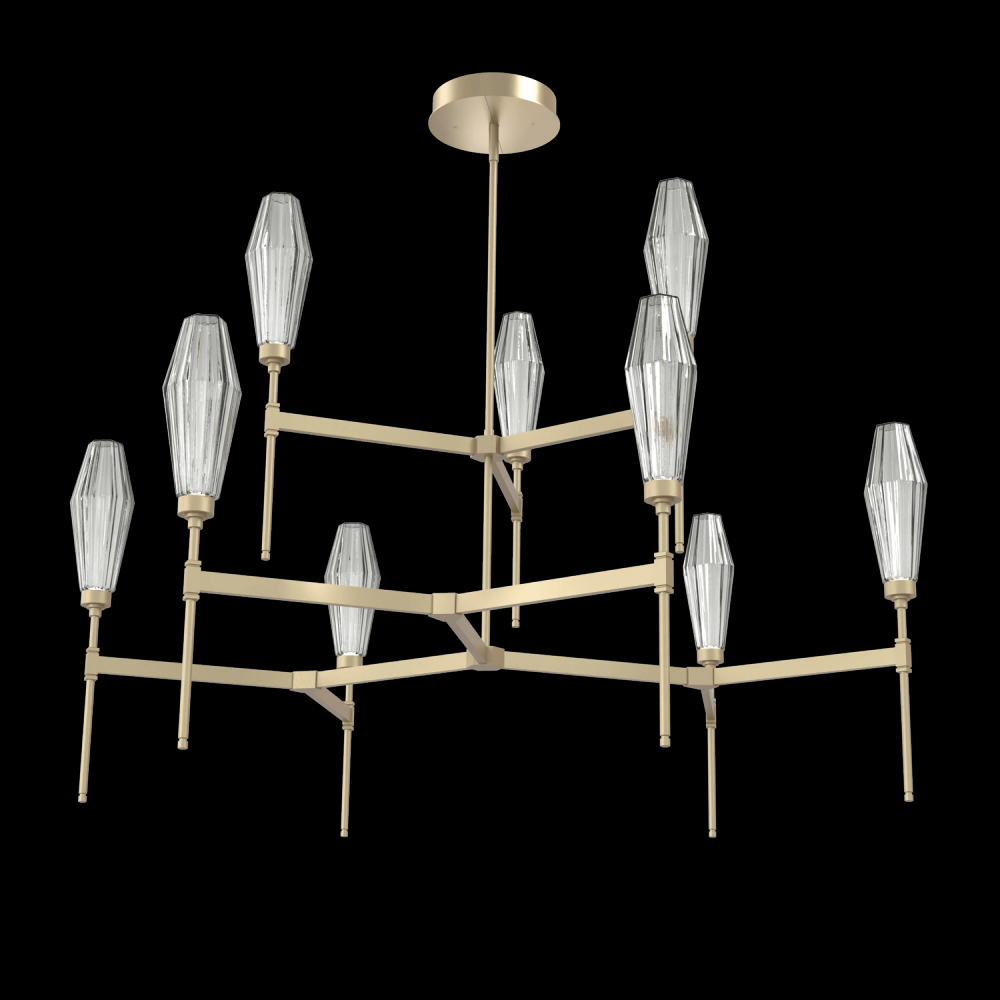 Aalto Round Belvedere Chandelier-54-Gilded Brass