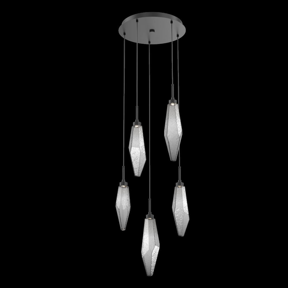 Rock Crystal Round Pendant Chandelier - Quick Ship