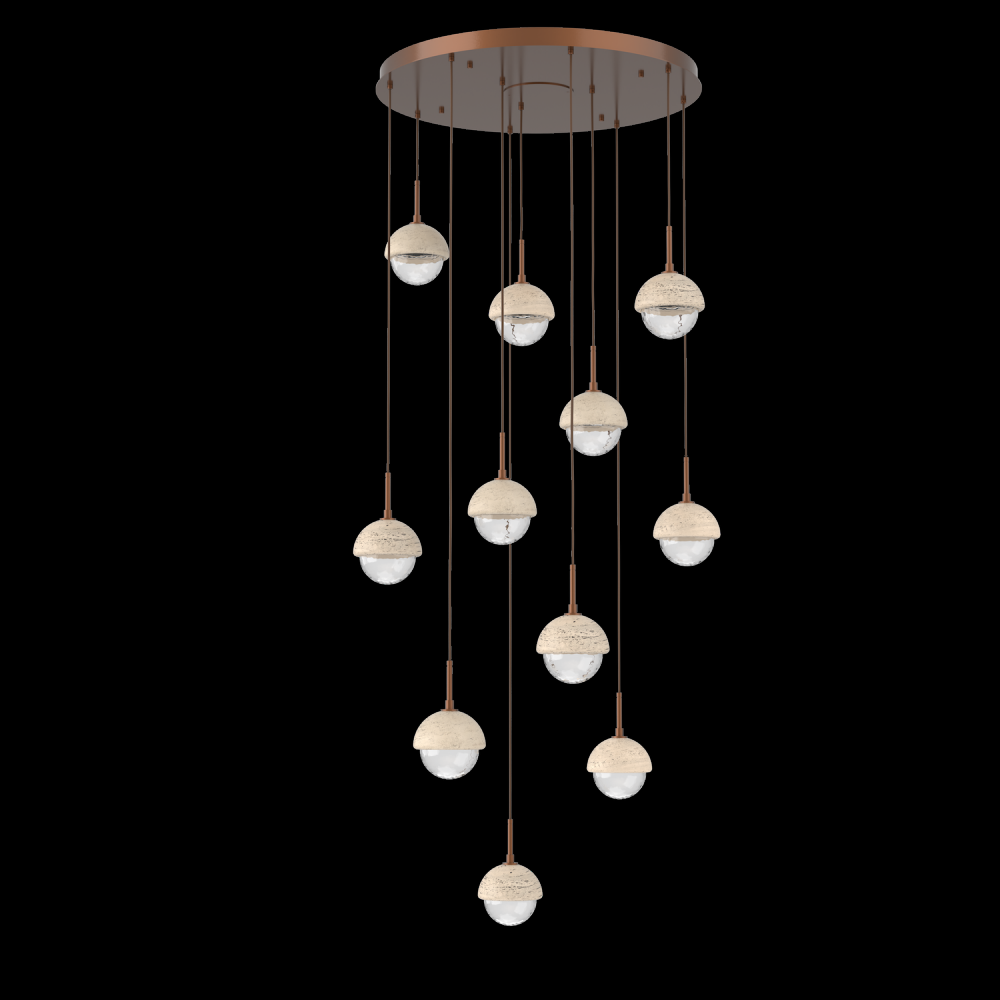 Cabochon Round Pendant Chandelier