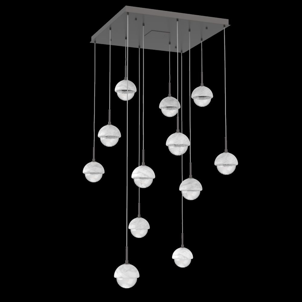 Cabochon Square Pendant Chandelier