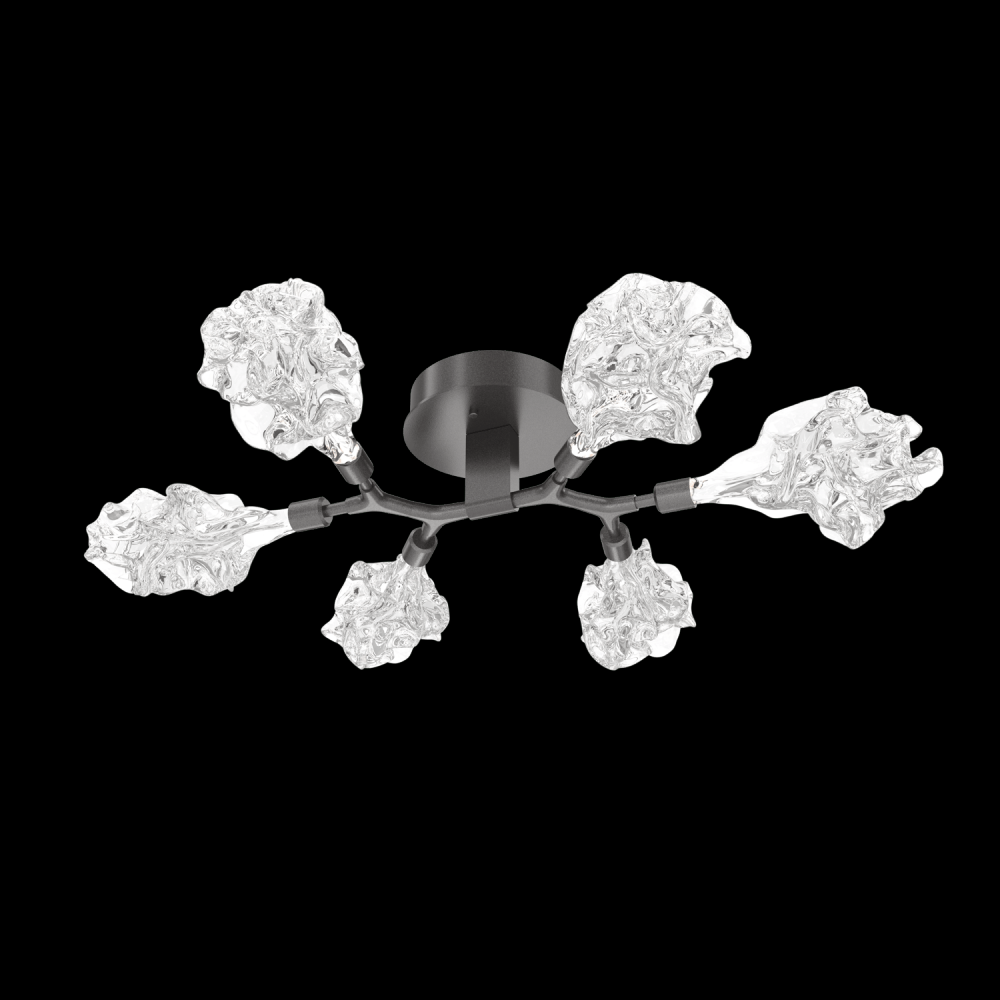 Blossom 6-Light Flush Mount-Graphite