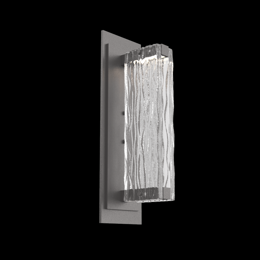 Tabulo Sconce-Graphite-Tidal Cast Glass