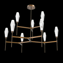 Hammerton CHB0049-54-FB-RC-001-L3 - Aalto Round Belvedere Chandelier-54-Flat Bronze