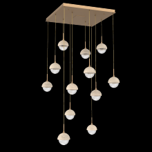 Hammerton CHB0093-12-NB-TC-C01-L1 - Cabochon Square Pendant Chandelier