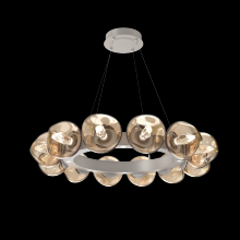 Hammerton CHB0095-36-BS-GB-CA1-L3 - Luna Radial Ring Chandelier