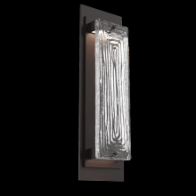 Hammerton ODB0090-01-SB-TL-L2 - Tabulo Outdoor Sconce (M)-Statuary Bronze-Linea Cast Glass