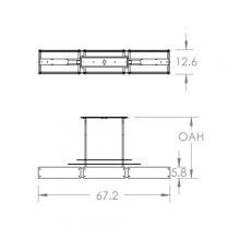 Hammerton PLB0026-0F-GB-FG-001-E2 - Urban Loft Parallel Linear Suspension-0D-Gilded Brass