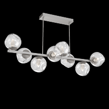 Hammerton PLB0086-T8-BS-GC-001-L3 - Luna 8pc Twisted Branch-Beige Silver-Geo Inner - Clear Outer-Threaded Rod Suspension-LED 3000K