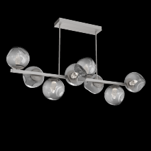 Hammerton PLB0086-T8-BS-GS-001-L1 - Luna 8pc Twisted Branch-Beige Silver-Geo Inner - Smoke Outer-Threaded Rod Suspension-LED 2700K