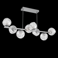 Hammerton PLB0086-T8-CS-FC-001-L1 - Luna 8pc Twisted Branch-Classic Silver-Floret Inner - Clear Outer-Threaded Rod Suspension-LED 2700K