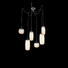 Hammerton SCB0091-06-GP-A-C01-L3 - Vessel Round 6pc Swag Multi-Pendant
