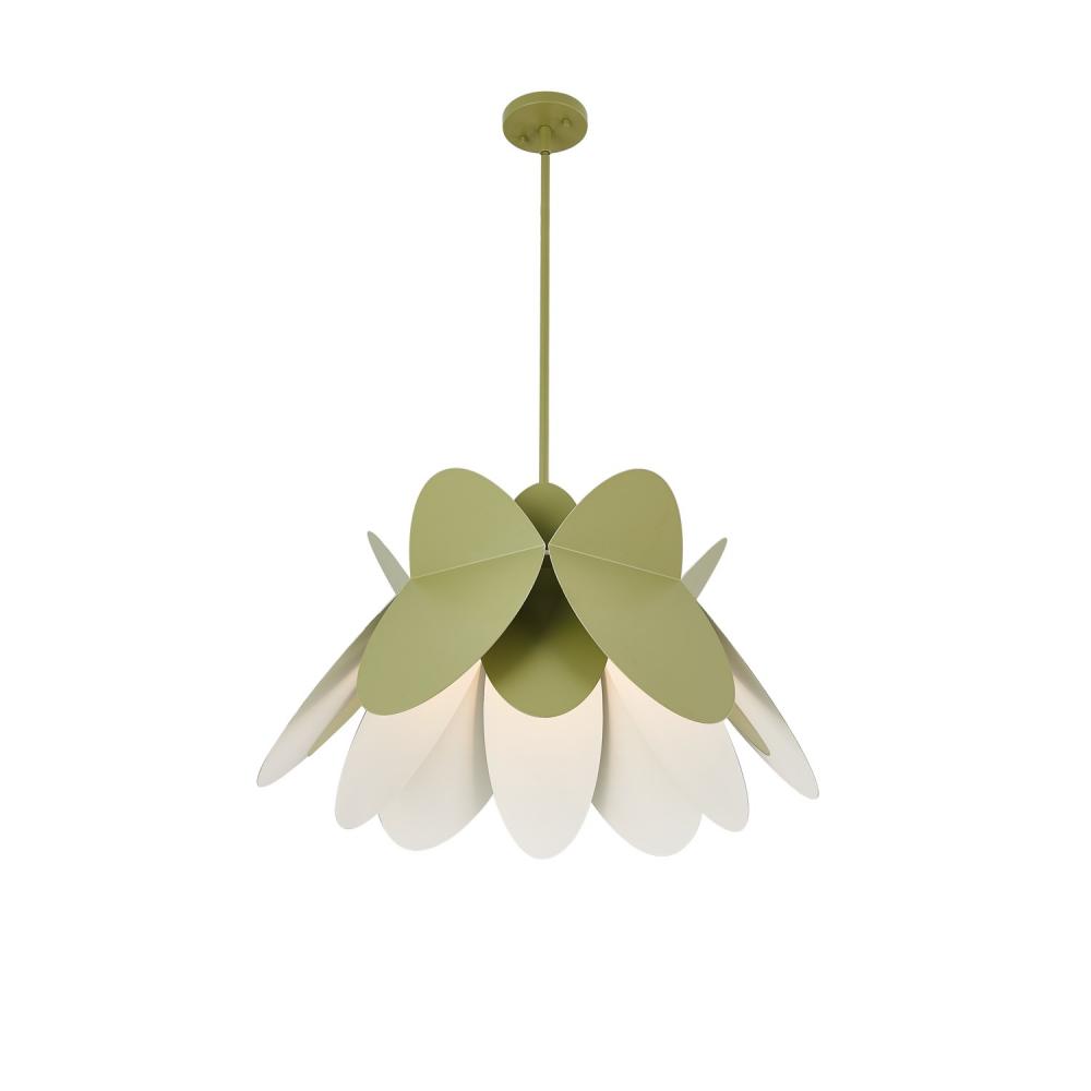 Flor 26 in Avocado Green Pendant