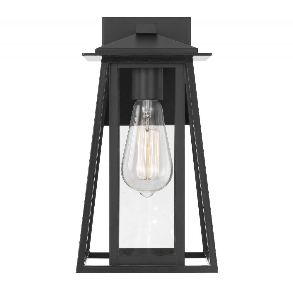 Tahoe 13 In 1-Light Matte Black Finish Outdoor Wall Sconce Lamp