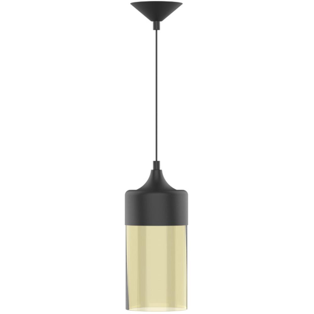 Chagall Pendant 1-Light Ceiling Hanging Modern Black Finish With Clear Glass shade