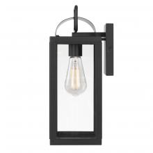 Worldwide Lighting Corp E10013-001 - Ashley 14 In 1-Light Matte Black Painted Outdoor Wall Sconce Lamp