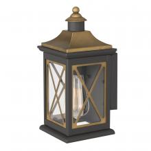 Worldwide Lighting Corp E10028-003 - Stonington 12 In 1-Light Two-Tone Outdoor Wall Sconce Lamp